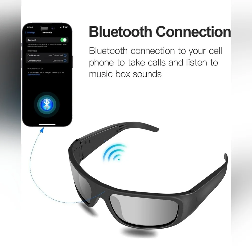 Oho Smart Uni Sex Sunglasses with Bluetooth 5.0, IP 44 Waterproof, Outdo…